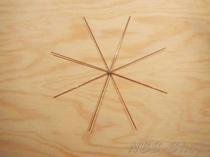 Drahtstern 8-strahlig 15cm