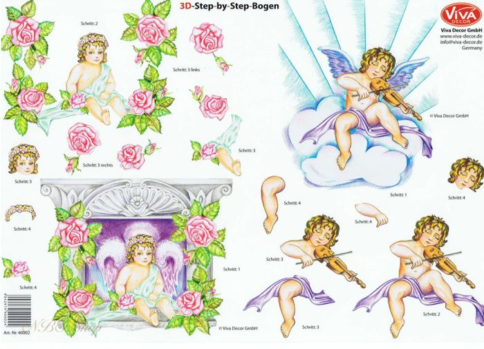 3D Bogen Engel mit Violine