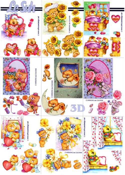3D Bogen Teddy Minis