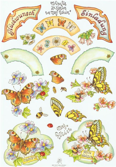 3D Bogen Dreh-Motiv Glückwunsch / Einladung