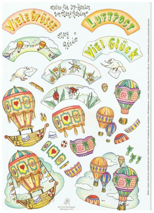 3D Bogen Dreh-Motiv viele Grüße