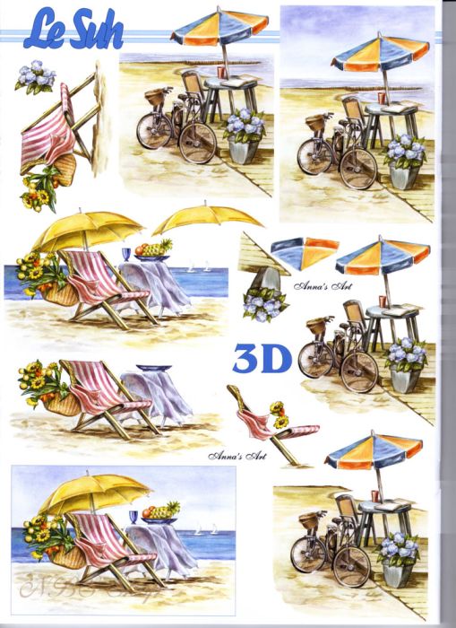 3D Bogen Strandliege