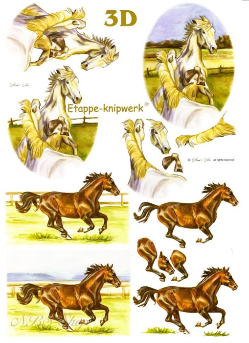 3D Bogen Pferde