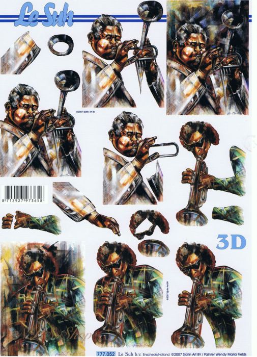 3D Bogen Musiker