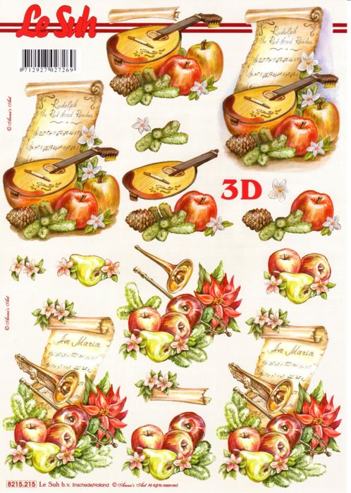 3D Bogen Balalaika und Trompete