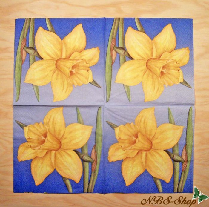 Motivserviette - Narzisse
