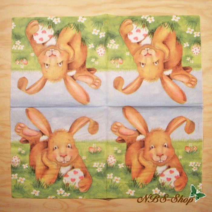Motivserviette - Osterhase