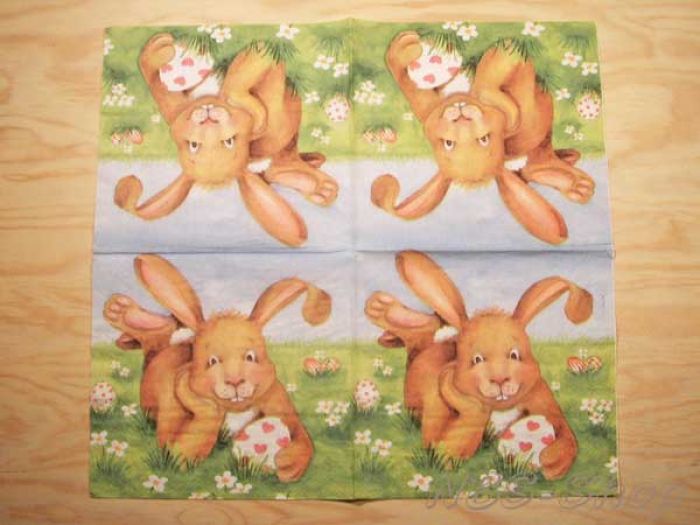 Motivserviette - Osterhase