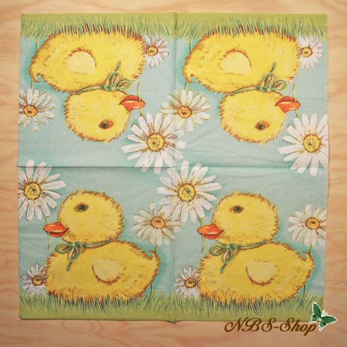 Motivserviette - Küken 1