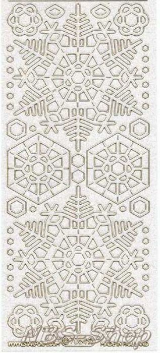 Sticker-Glitter-Schneeflocken