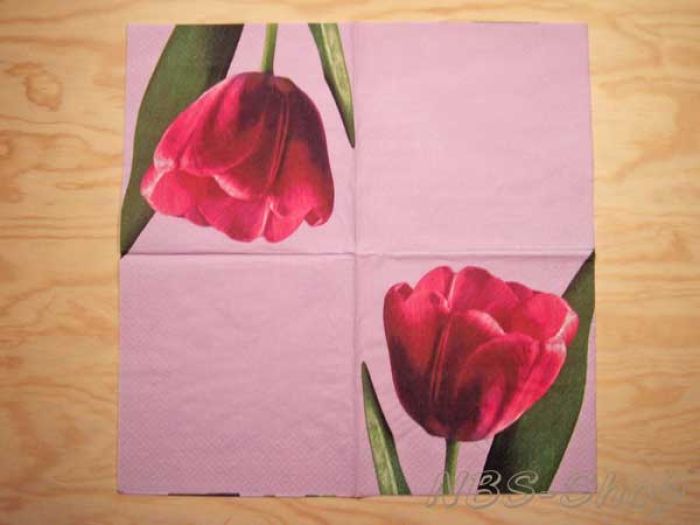 Motivserviette - Tulpe
