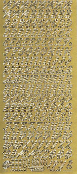 Sticker- grosse Buchstaben