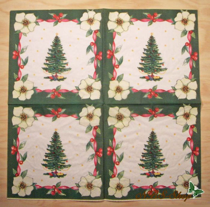 Motivserviette - Tannenbaum