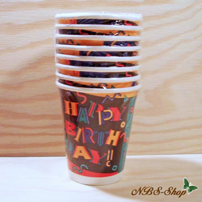 Becher Happy Birthday