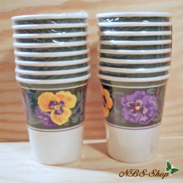 Pappbecher Stiefmütterchen