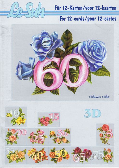 3D Buch DIN A5 Jubiläumszahlen