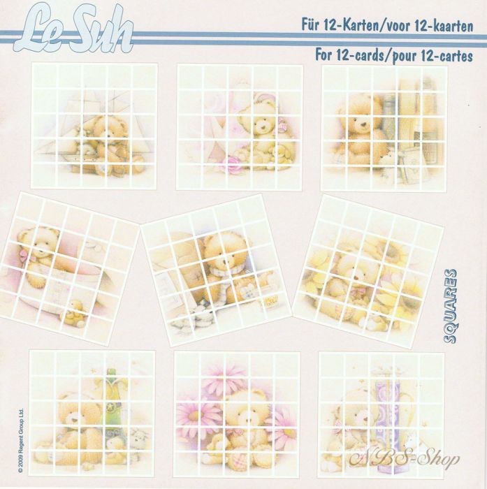 Buch mit Squares-Motiven "Bärchen"