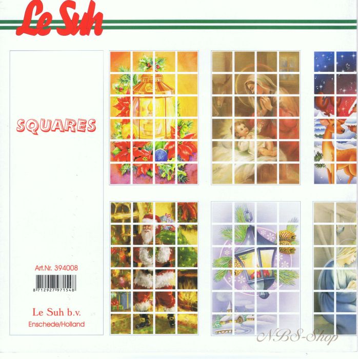 Buch mit Squares-Motiven "Weihnacht"