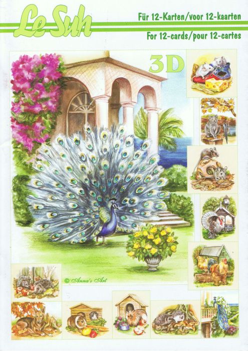 3D Buch DIN A5 Tiere