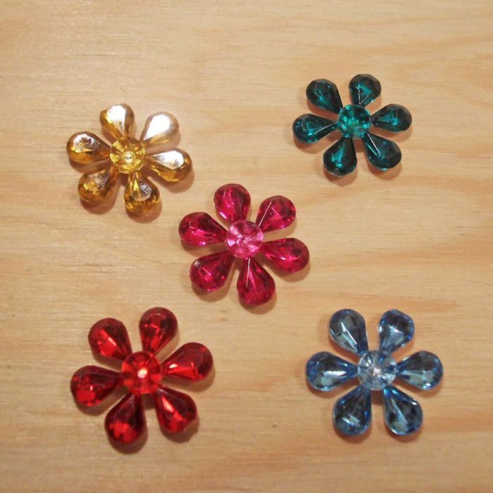 Schmucksteine Blumen