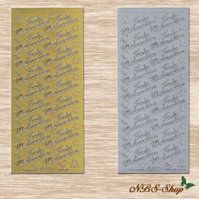 Sticker- "Frohe Weihnachten"