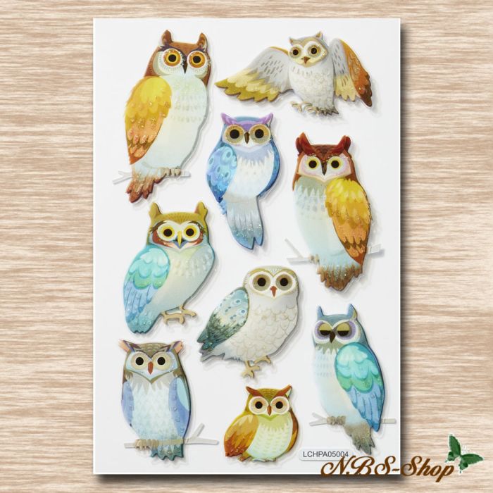 Sticker mit Eulenmotiv