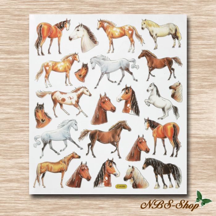 Sticker mit Pferdemotiven