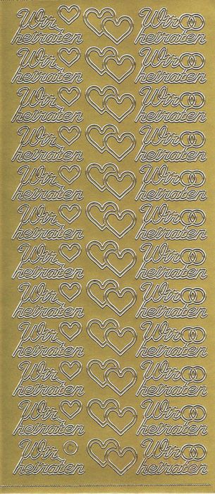 Sticker- "Wir Heiraten"