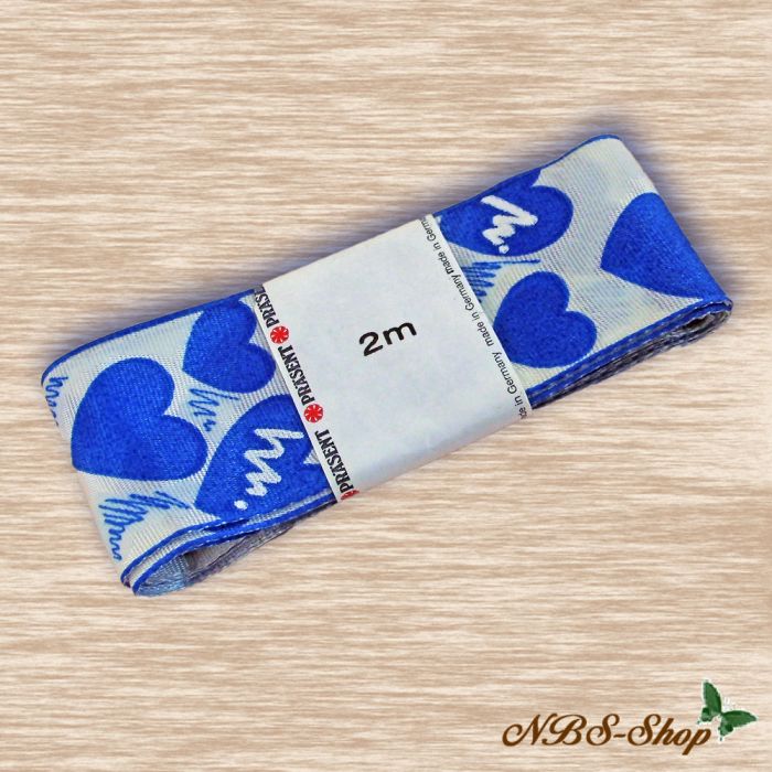 band mit blauen Herzen