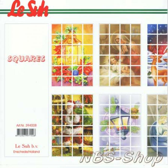 Buch mit Squares-Motiven "Weihnacht"