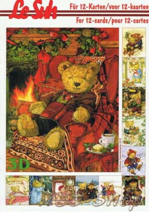 3D Buch DIN A5 Weihnachts-Bären