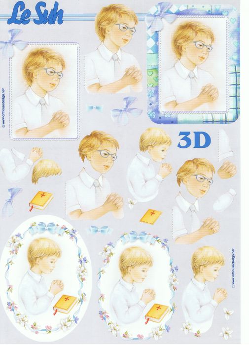 3D Bogen Betende Kinder 2