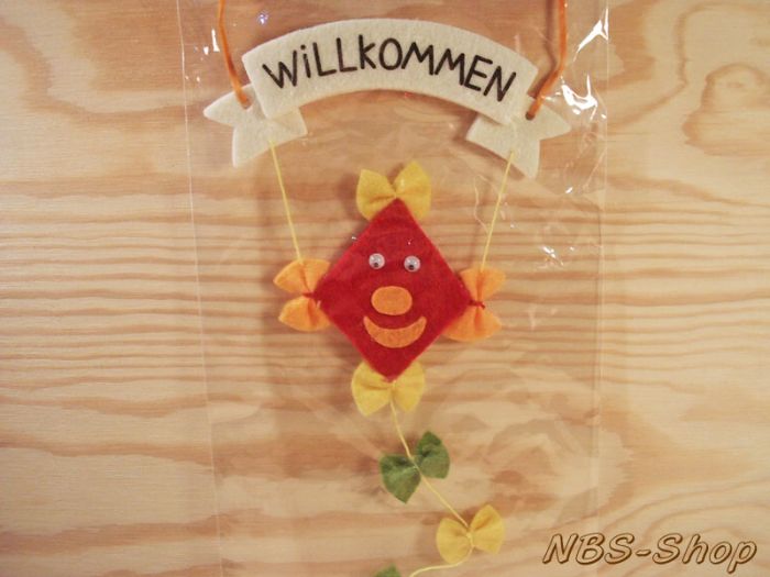 Filzdrachen  "Willkommen"