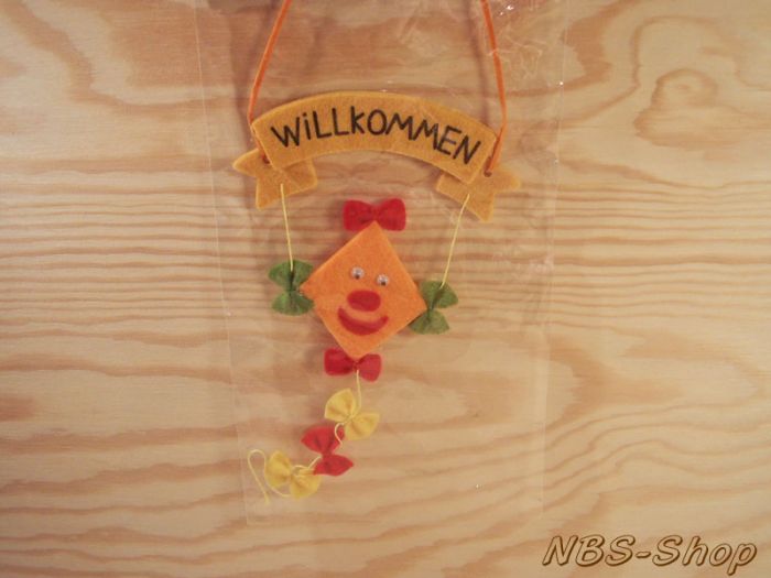 Filzdrachen  "Willkommen"