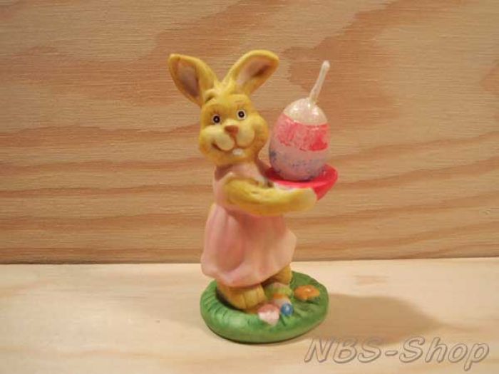 Hase mit Mini - Eikerze