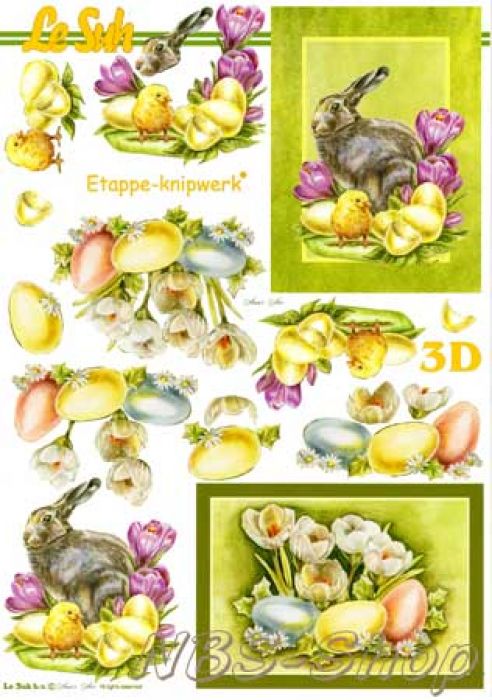 3D Bogen Häschen und Eier