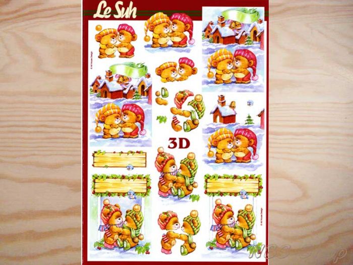 3D Bogen kleine Teddybande