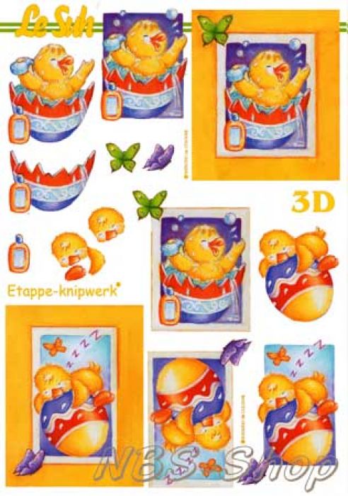 3D Bogen Küken im Ei