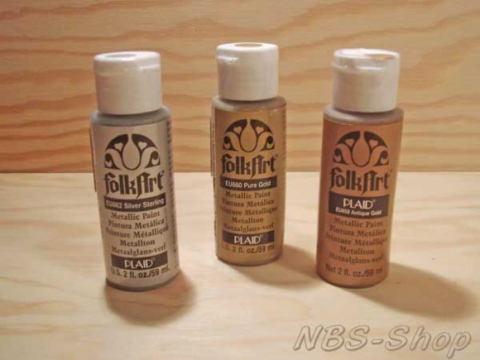 Folk Art Acrylfarbe metallic
