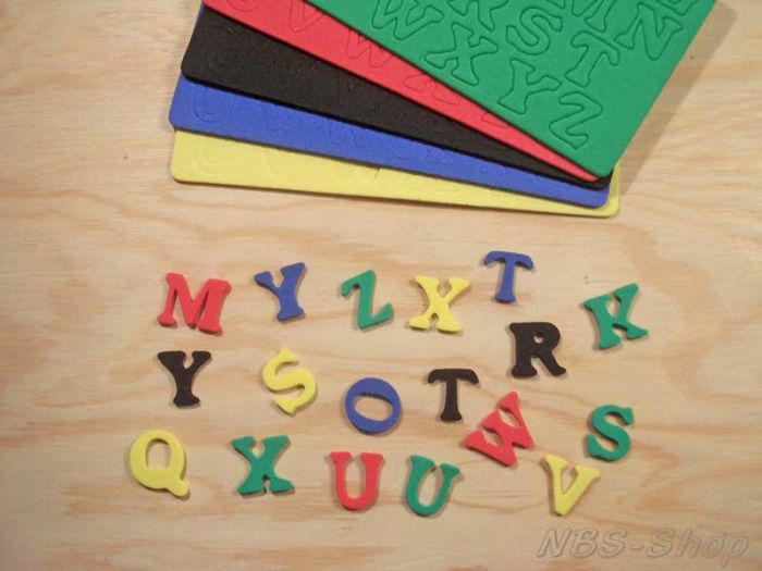 130 Moosgummi Buchstaben