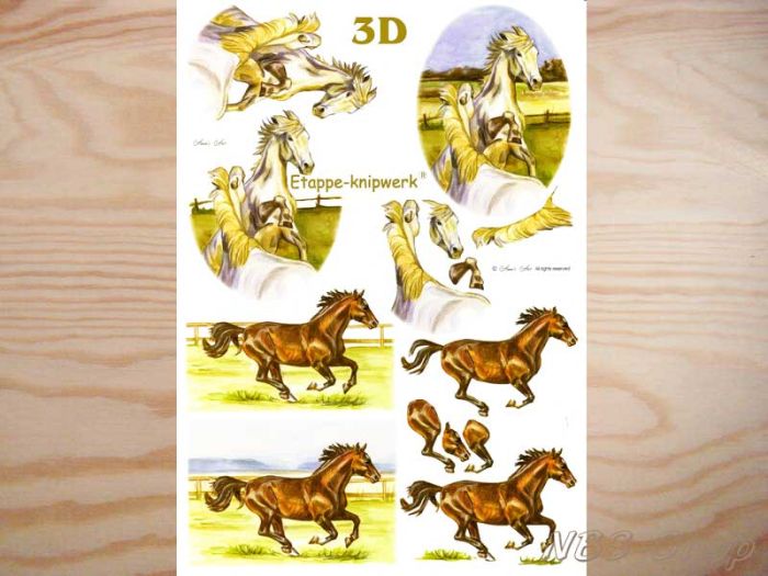 3D Bogen Pferde