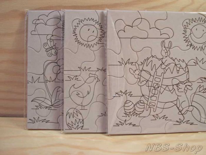 Ausmalpuzzle Ostern