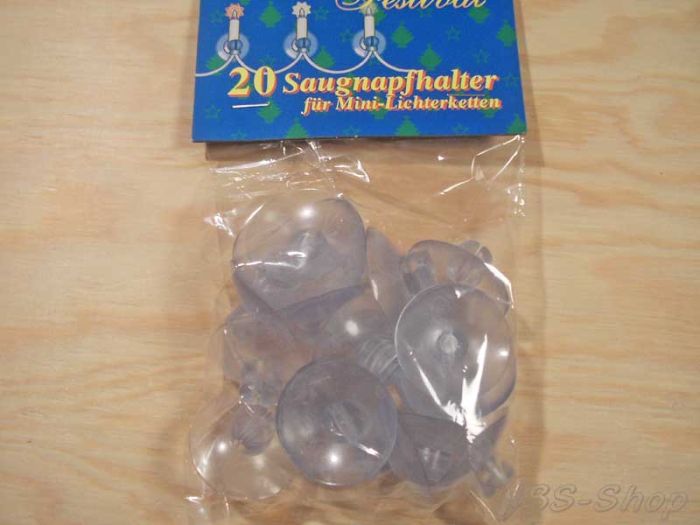 Saugnäpfe für Minilichterketten