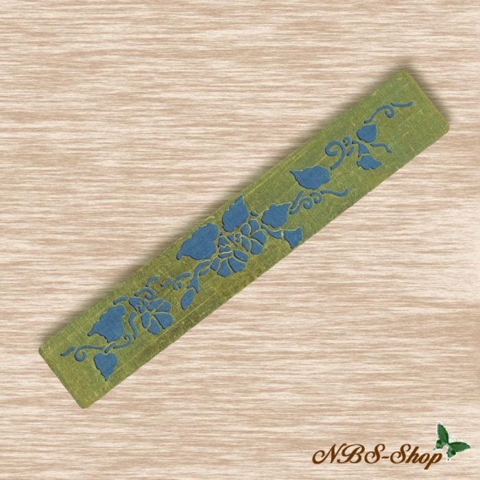 Prägeschablone lang - Blumen und Blätter