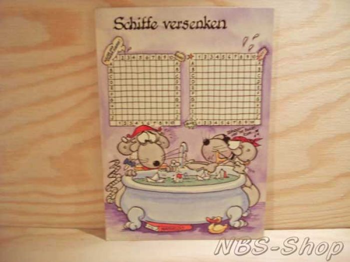 Spielblock "Schiffe versenken"
