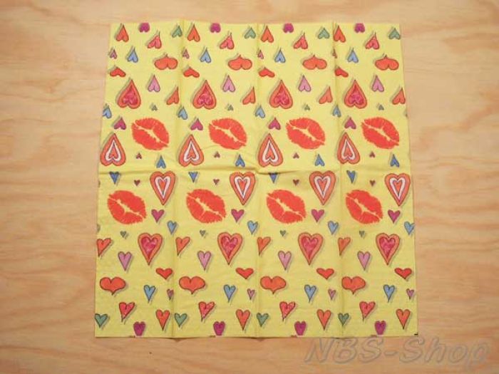 Motiv-Taschentücher - Herzen 3