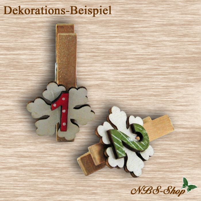 Holz-Zahlen für den Adventskalender