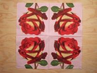 Motivserviette - Rose 2