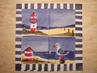 Motivserviette - Möwe