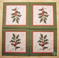 Motivserviette - Ilex